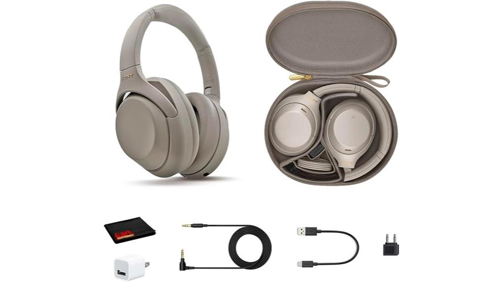 sony noise canceling headphones bundle