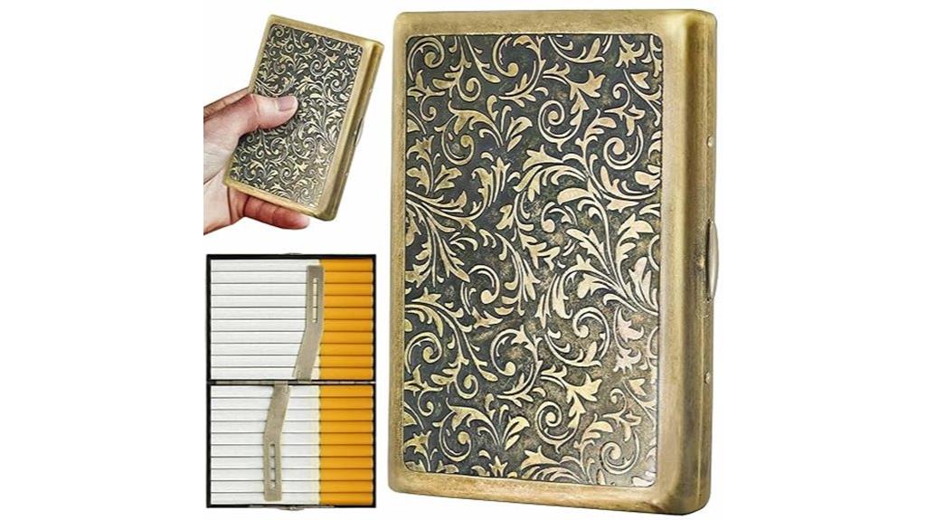 spring loaded 20 capacity cigarette case