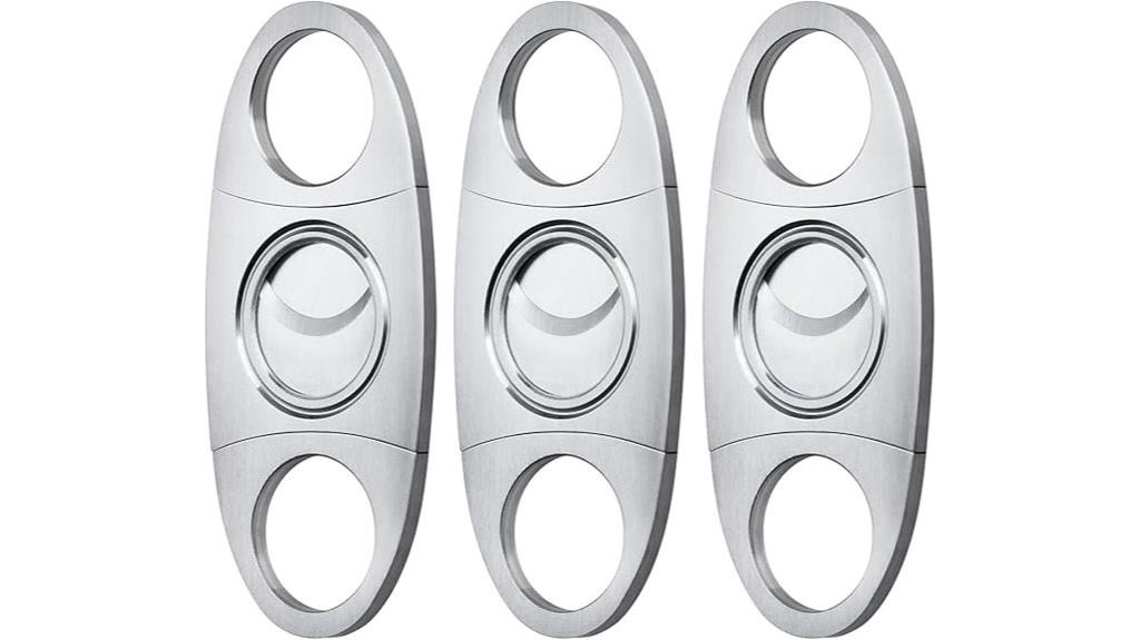 stainless double blade cigar clippers