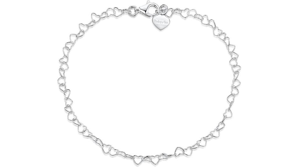 sterling silver adjustable anklet