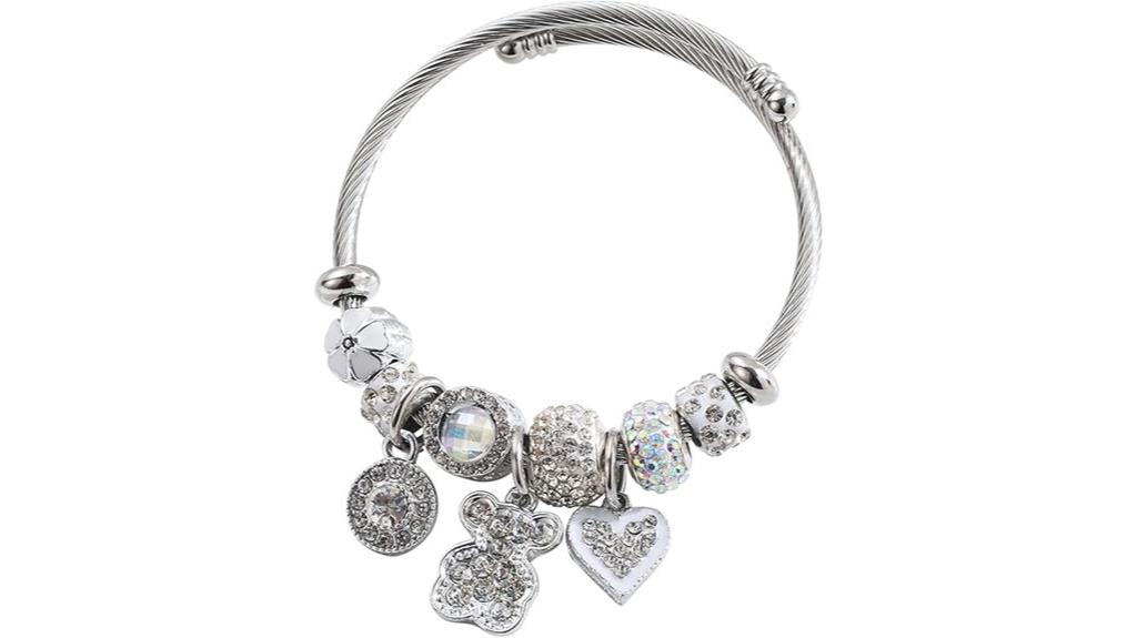 sterling silver charm bracelets