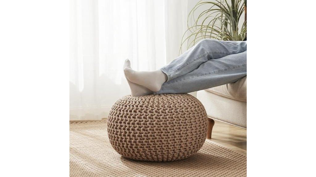 stuffed ottoman foot rest