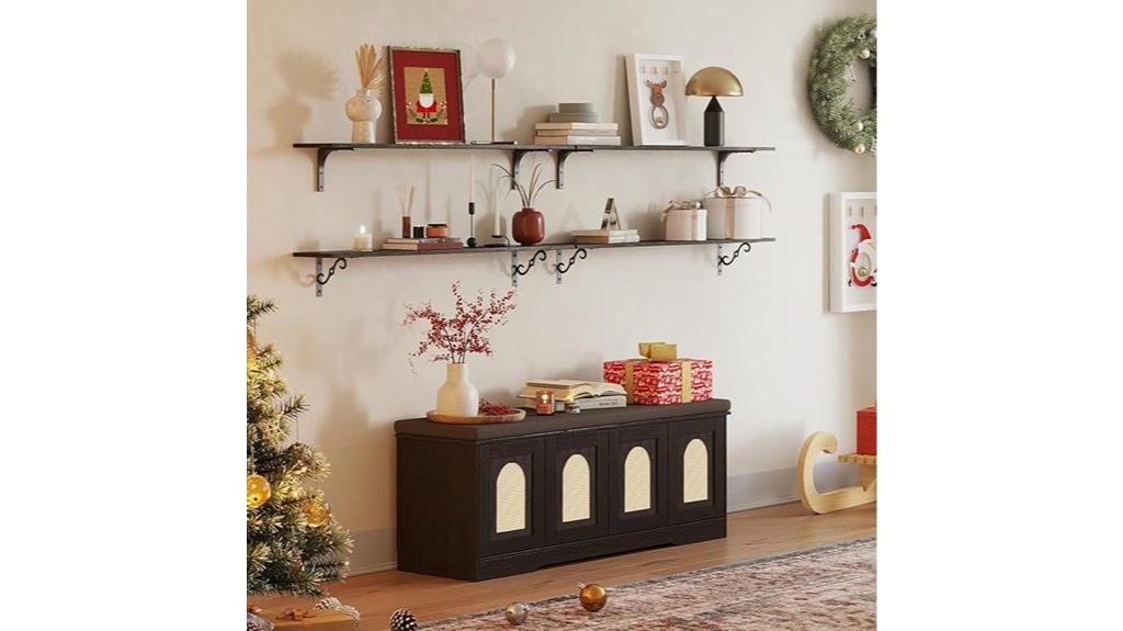 stylish shoe storage bench