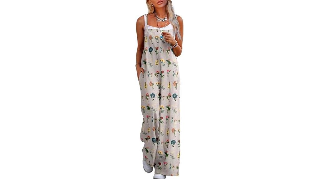 summer boho floral jumpsuits