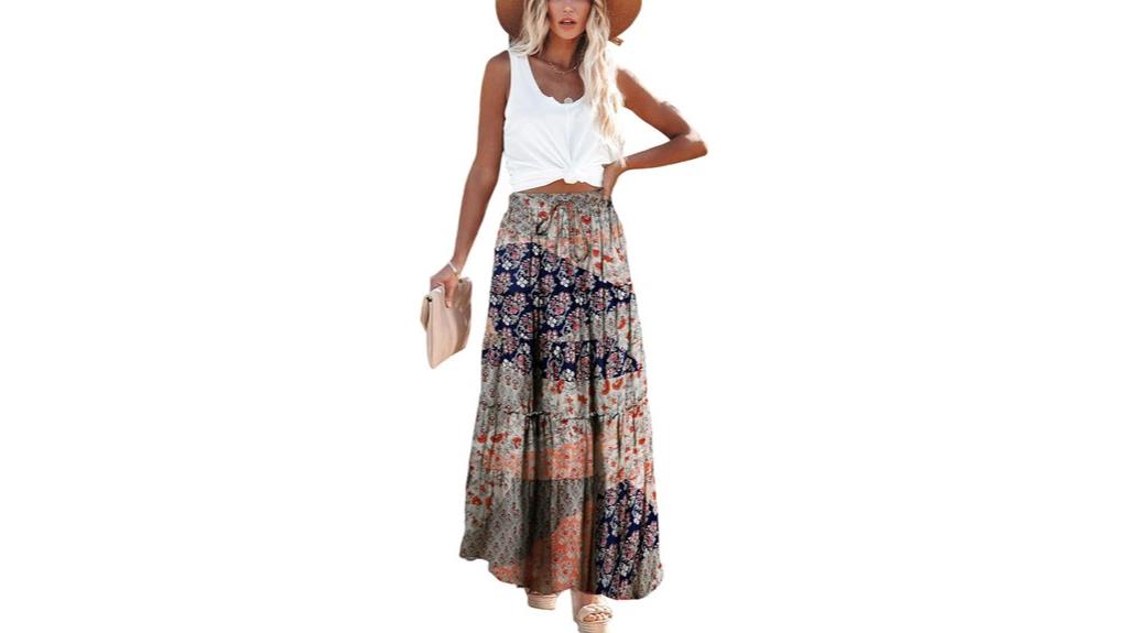 summer high waist maxi