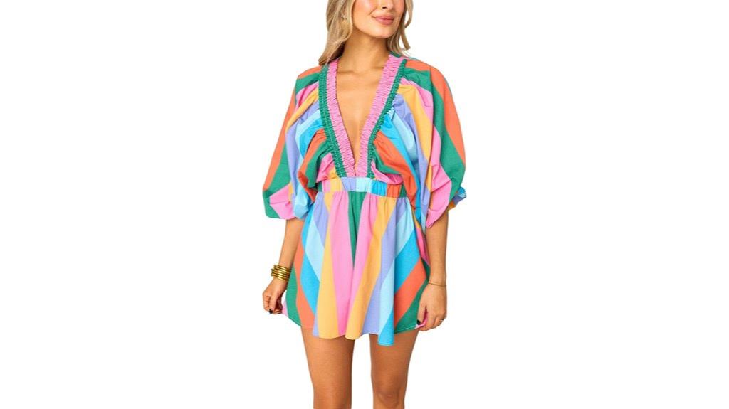 summer puff sleeve romper