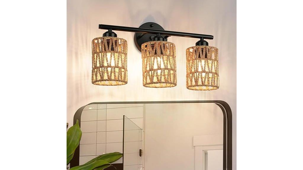 three light bathroom vanity
