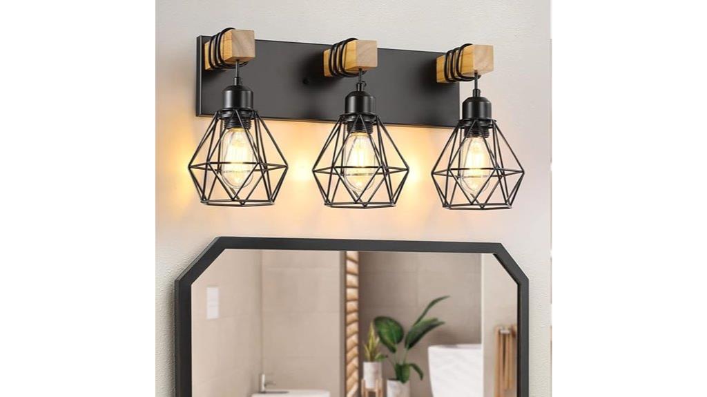 three light farmhouse vanity