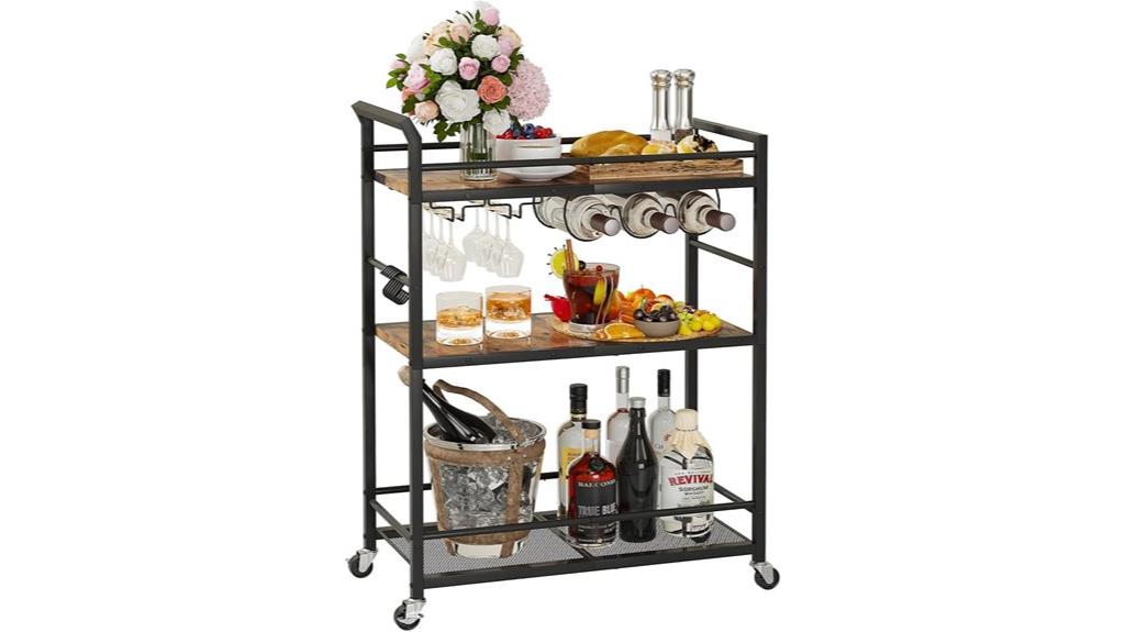 three tier home bar