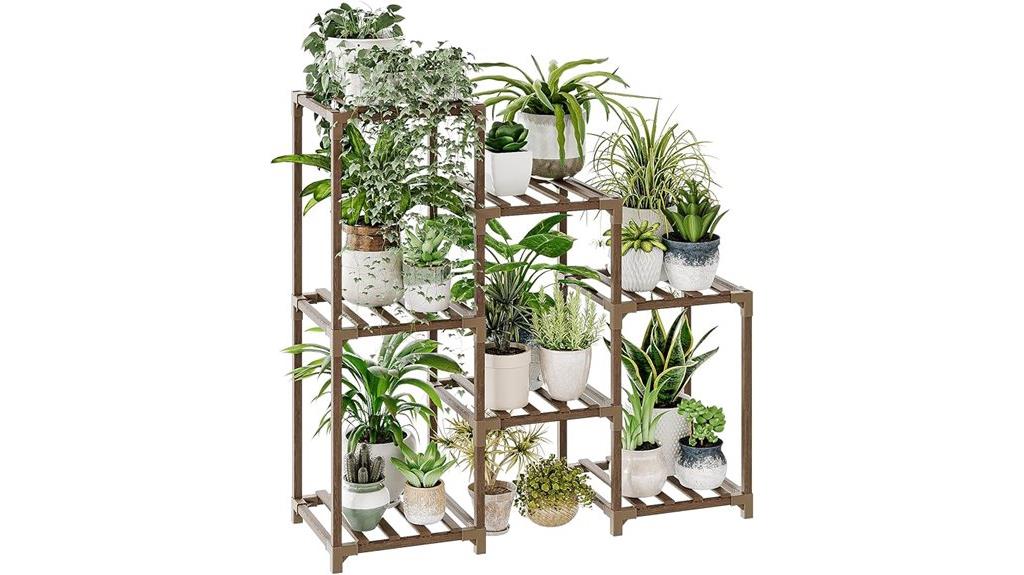 three tier plant display