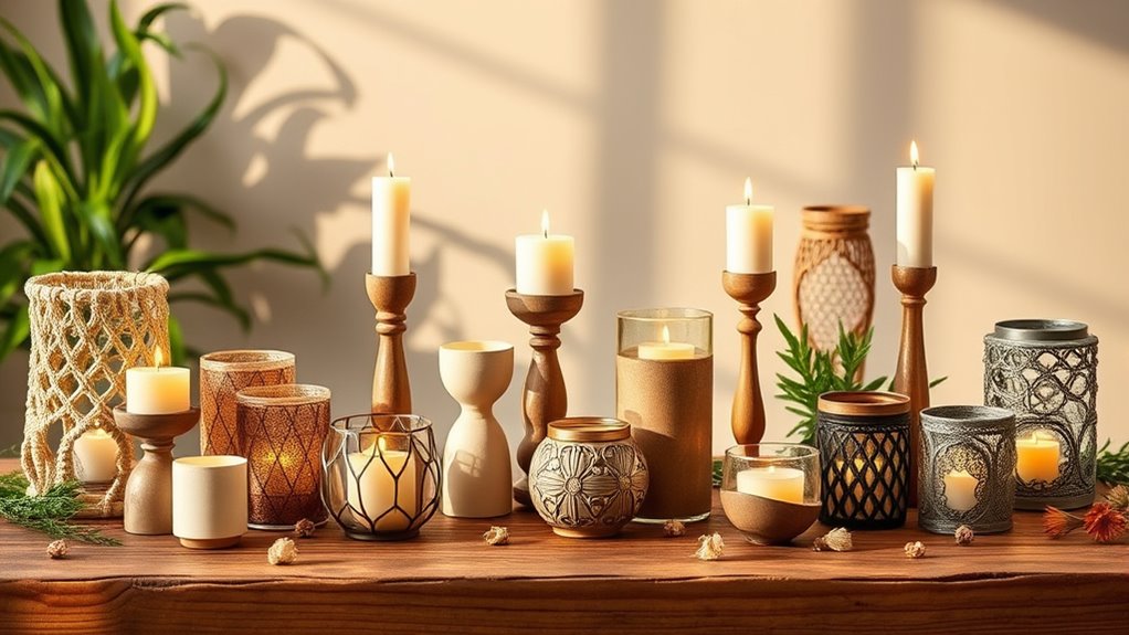 top boho candle holders