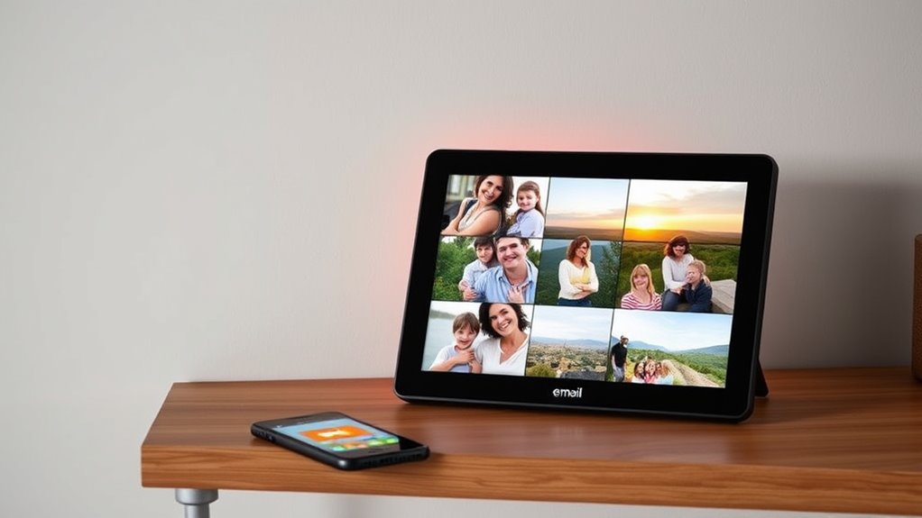 top email enabled digital frames