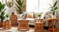 top rattan side tables