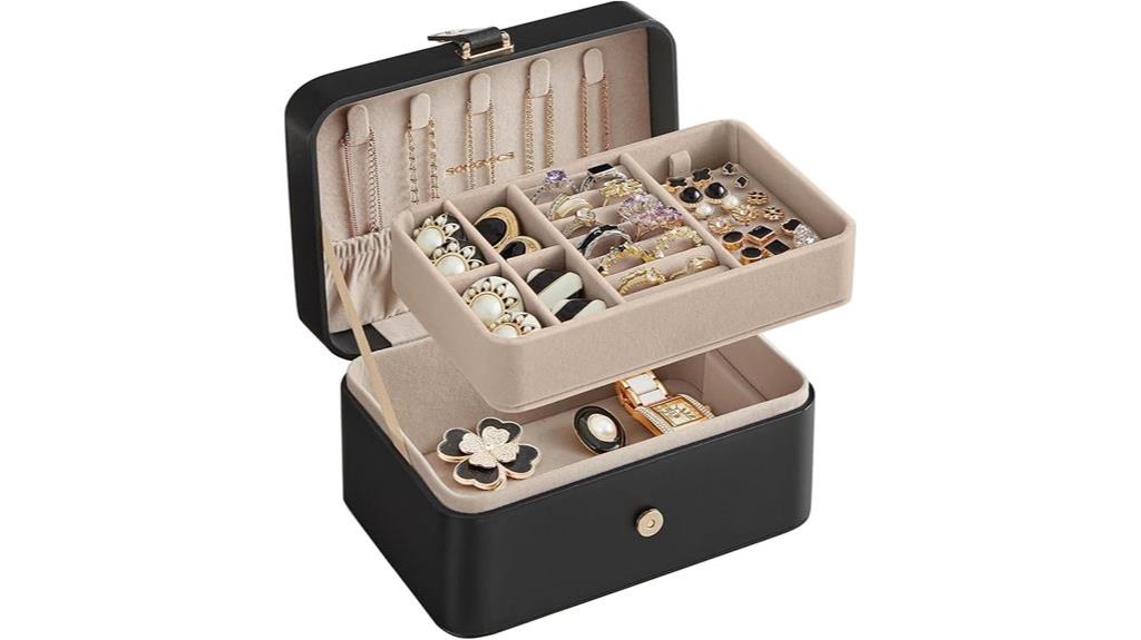 travel jewelry organizer case