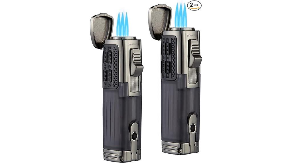 triple jet flame lighter set