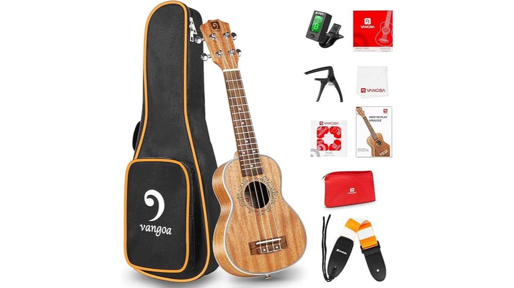 vangoa soprano mahogany ukulele