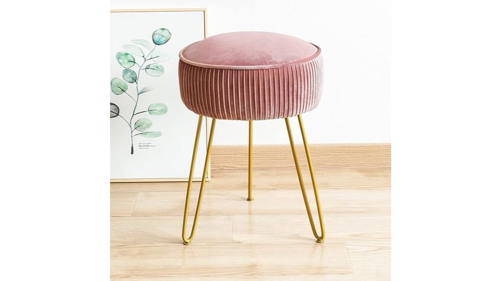 velvet stool for makeup