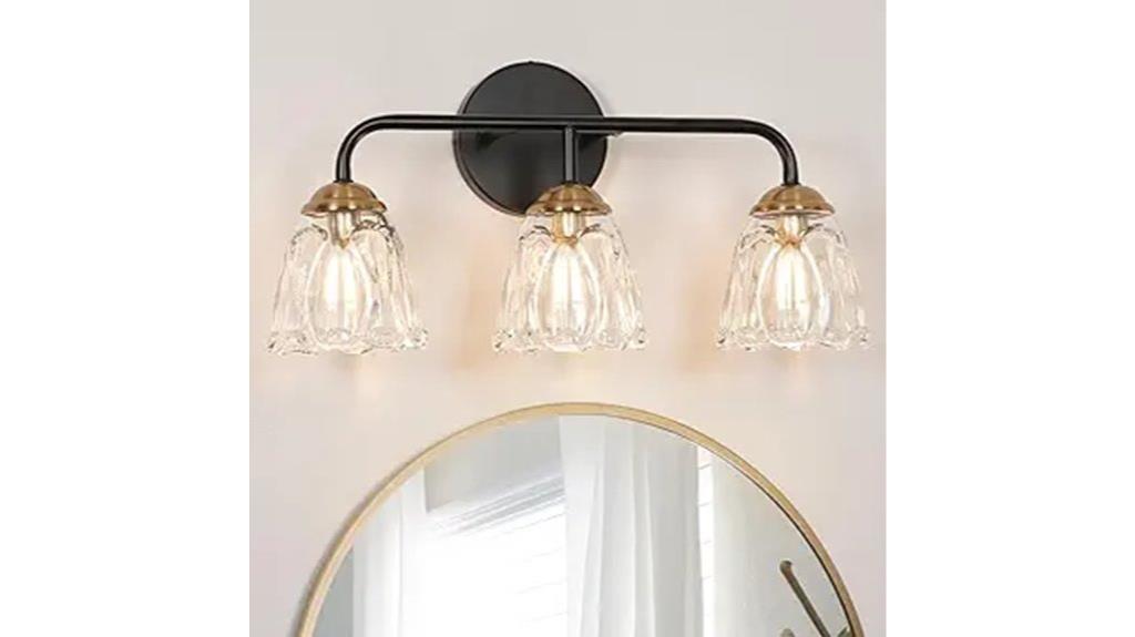 vintage 3 light vanity fixture