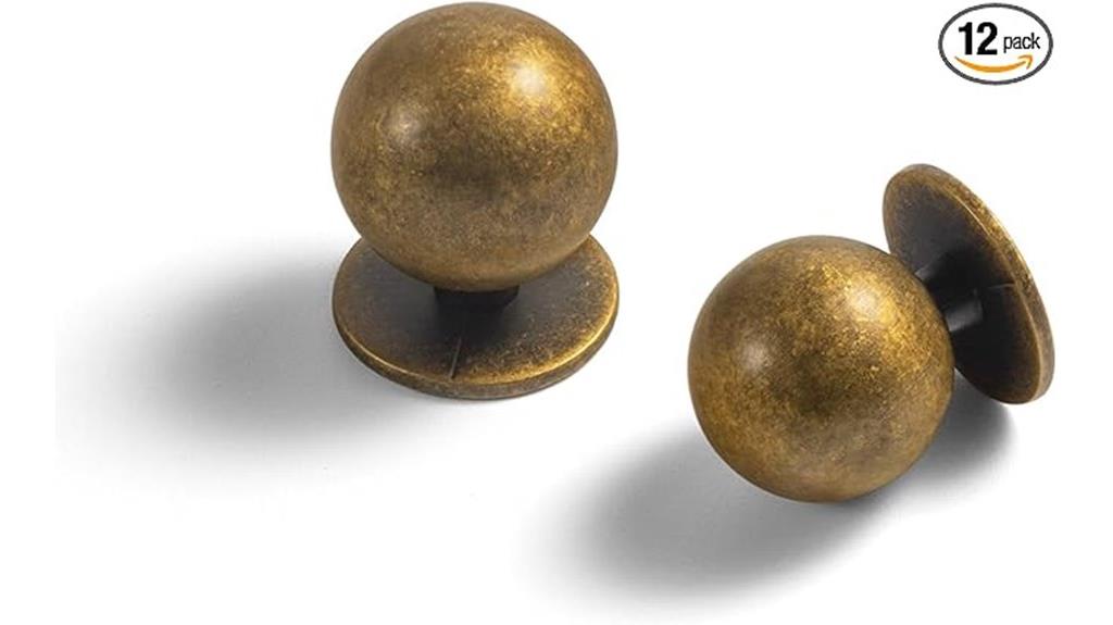 vintage brass drawer handles