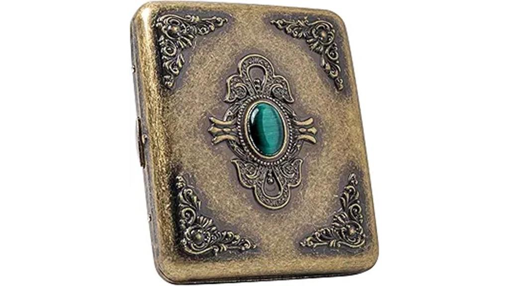 vintage bronze emerald case