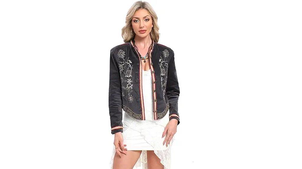 vintage embroidered women s jacket