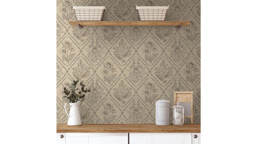 vintage peel and stick wallpaper