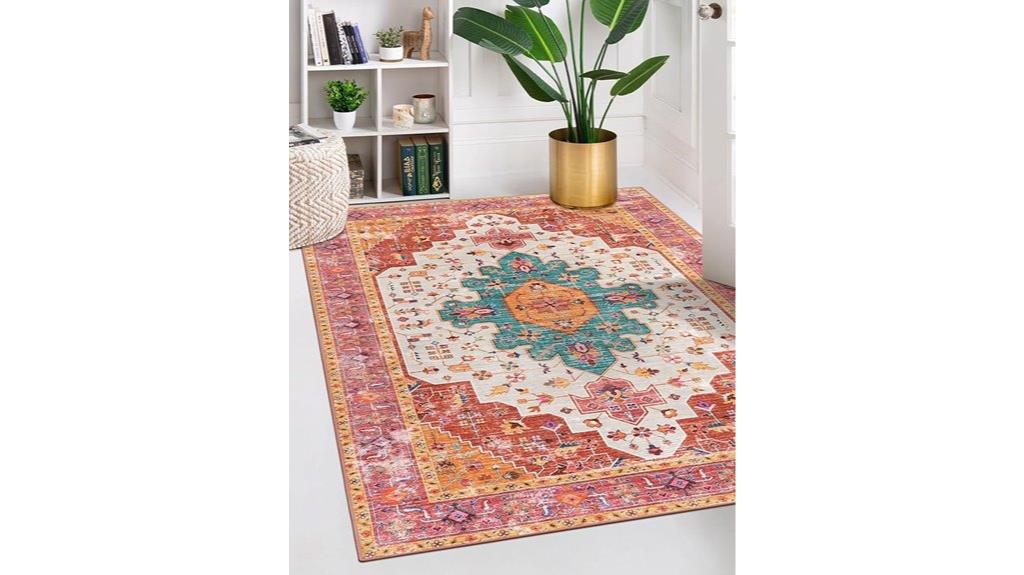 vintage washable area rug