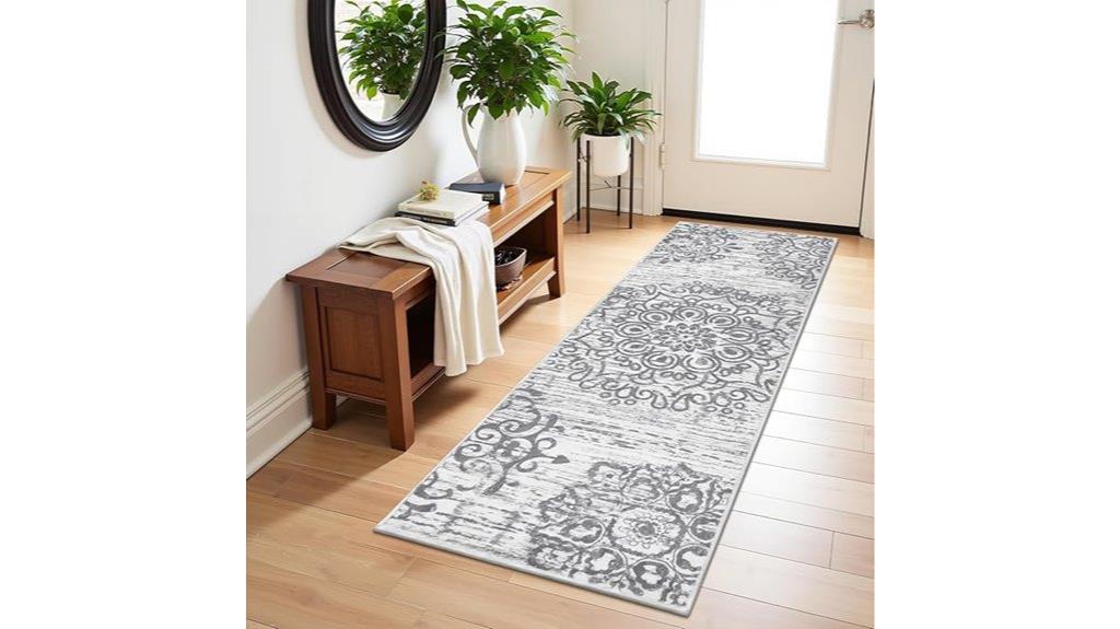 vintage washable hallway rug