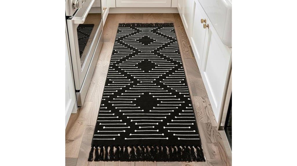 washable boho hallway runner