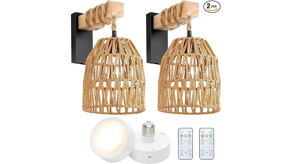 wireless battery operated wall sconces