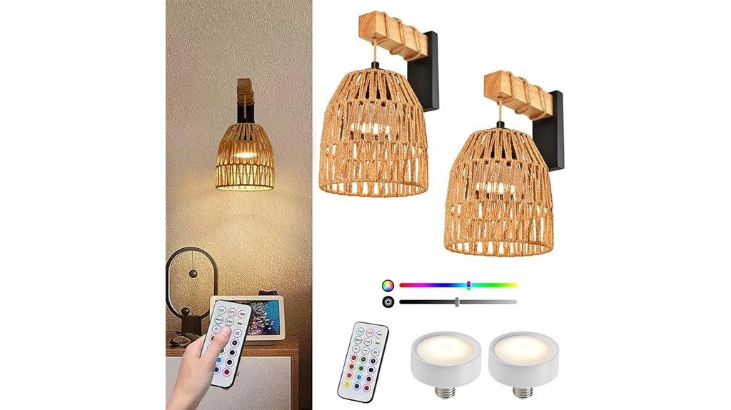 wireless battery wall lights