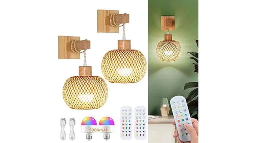 wireless battery wall sconces