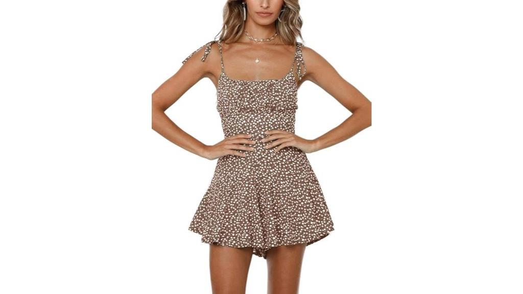 women s boho floral romper