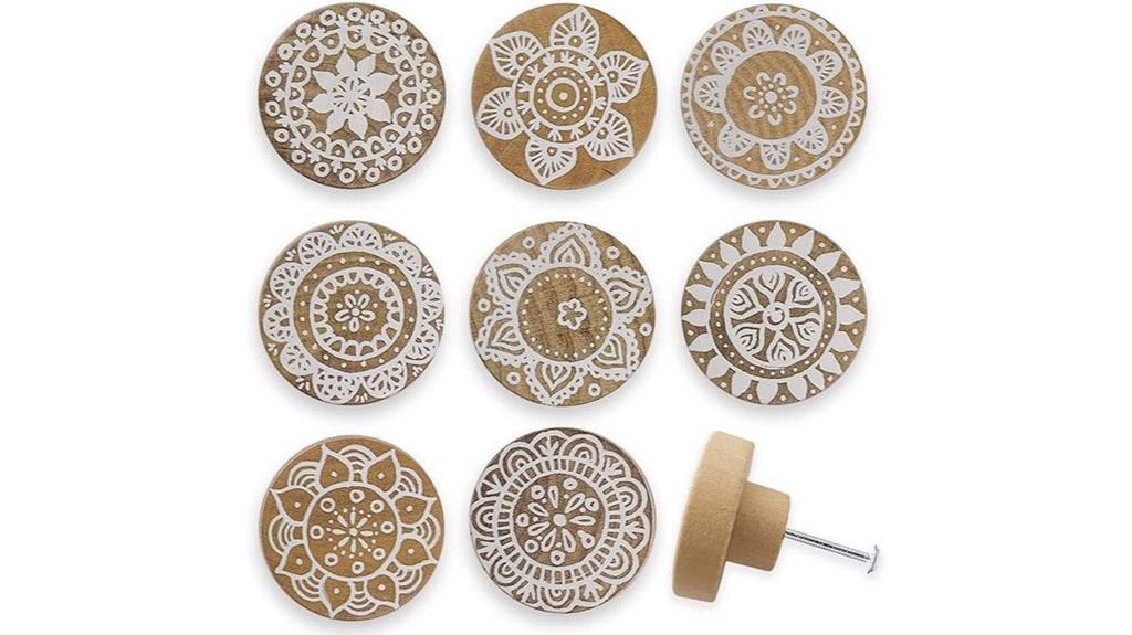 wooden boho nursery handles