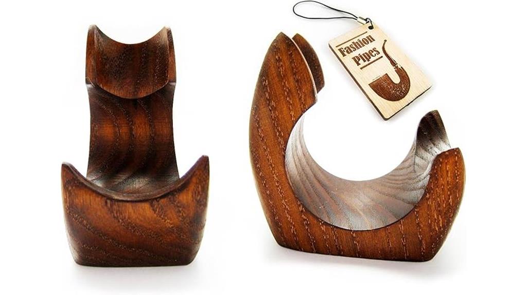 wooden pipe rack holder