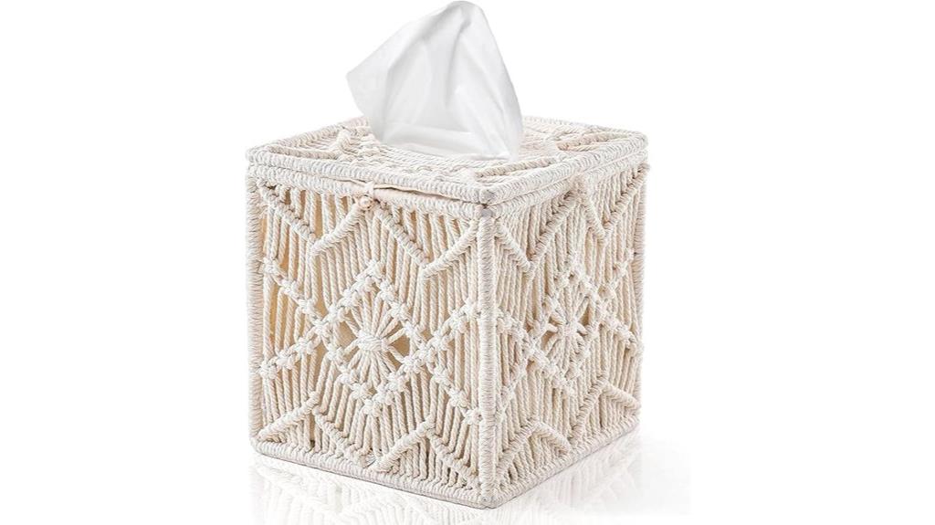 woven tissue box cover