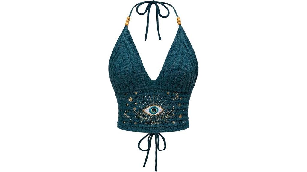 y2k crochet halter