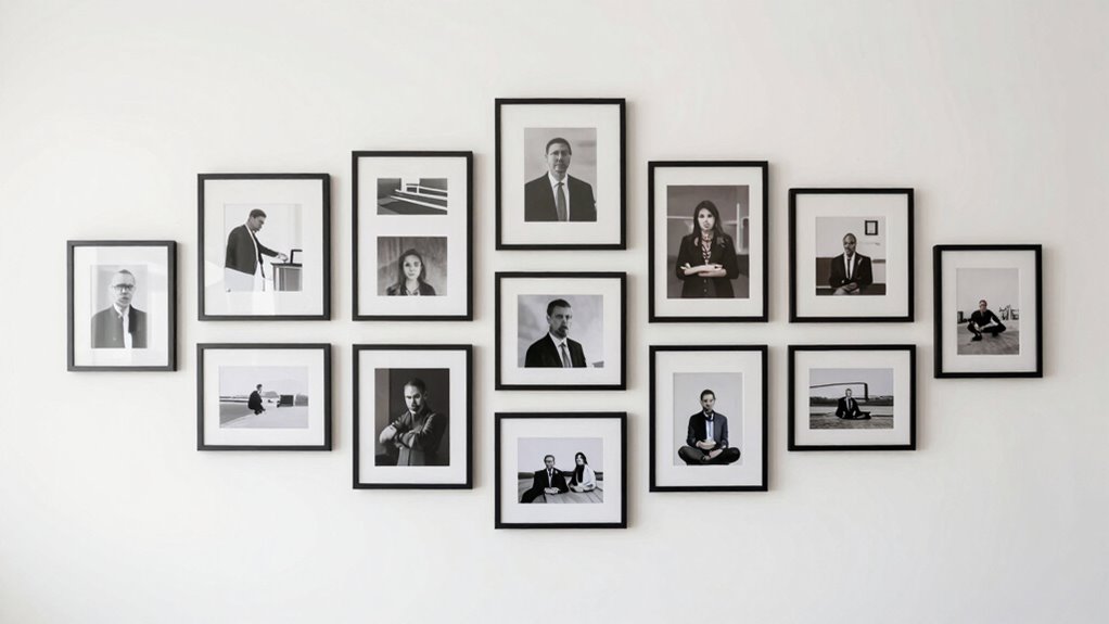 balanced gallery wall layout
