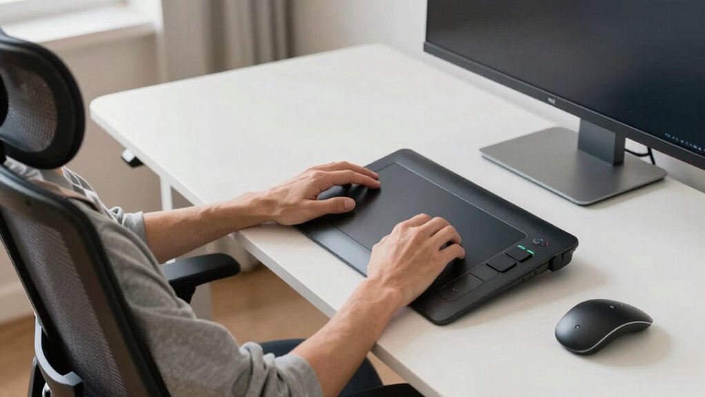 ergonomic desk and chair