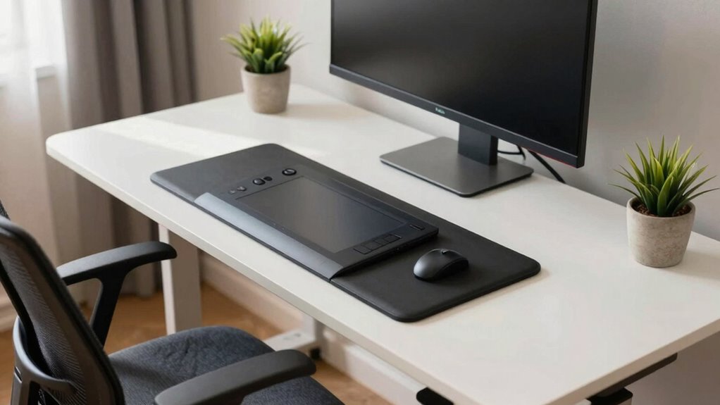 ergonomic organized creative space