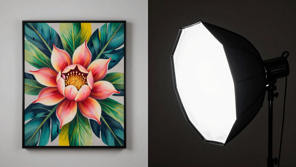 lighting choices for art