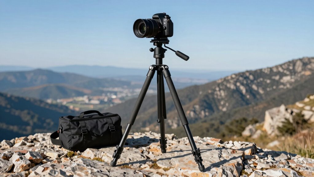 lightweight tripods ensure stability