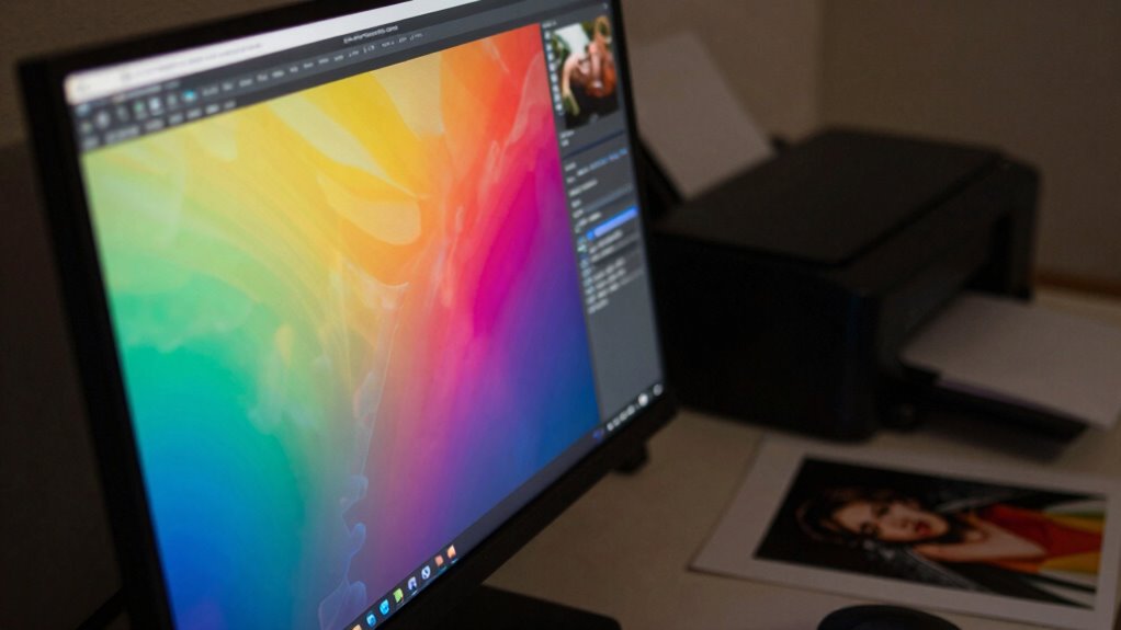 monitor brightness for accurate printing