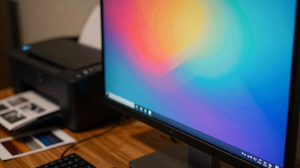 monitor brightness for printing