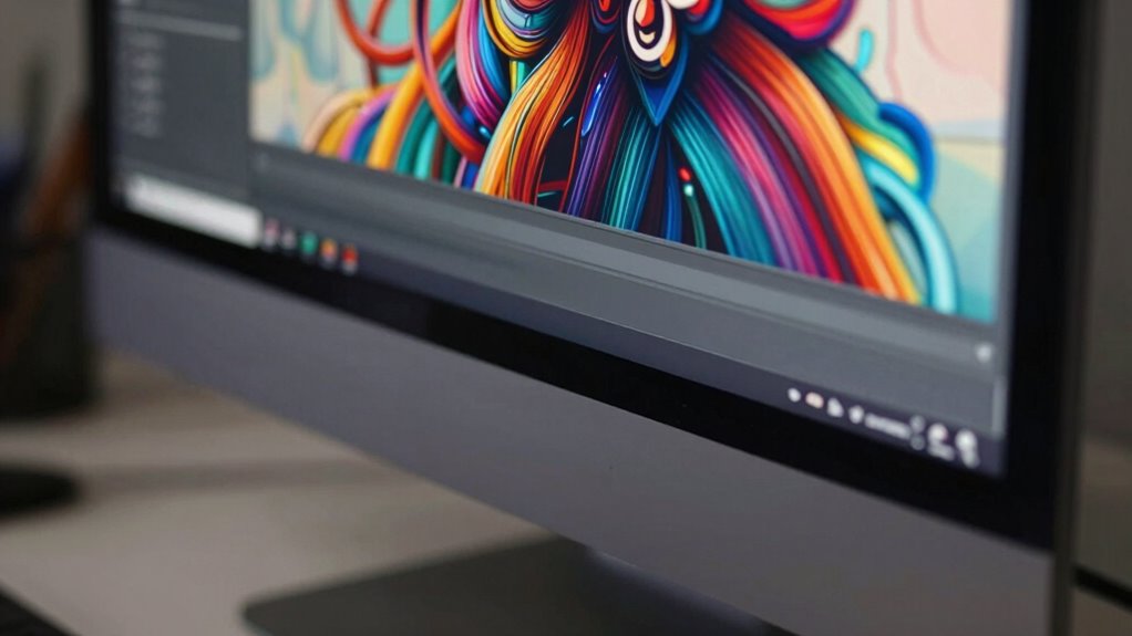 optimal monitor size for art