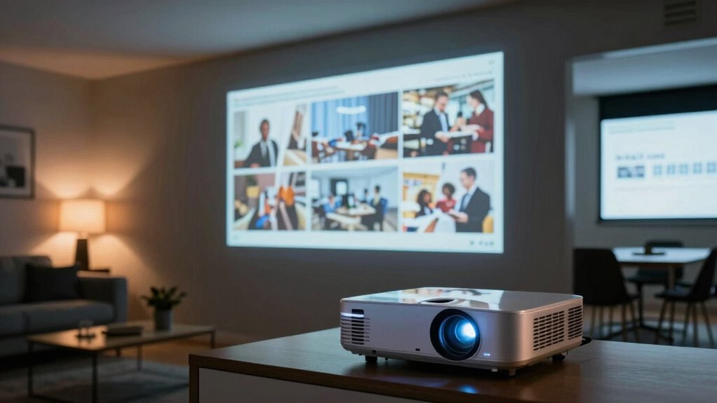 optimal projector brightness levels