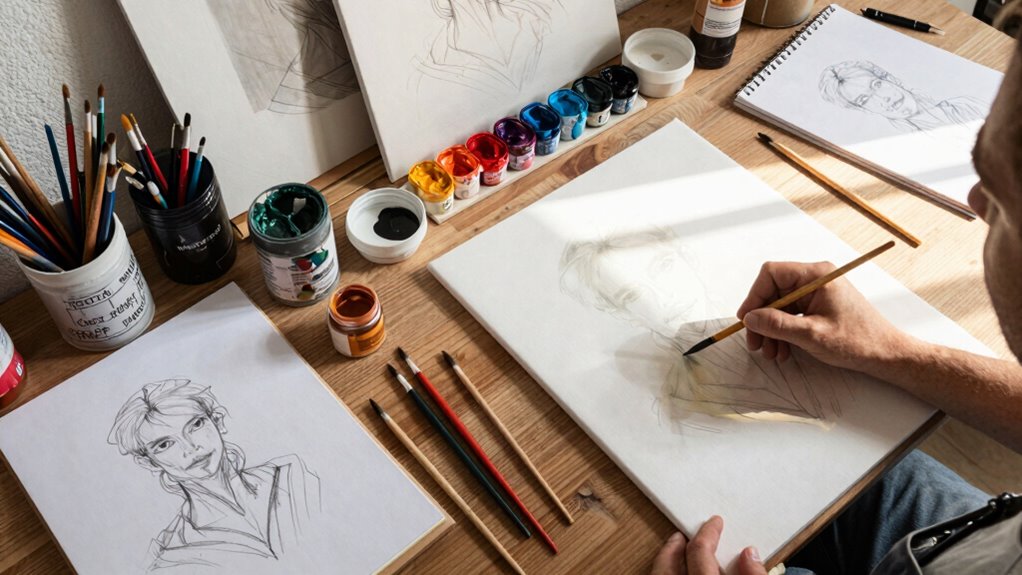 overhead camera perspective