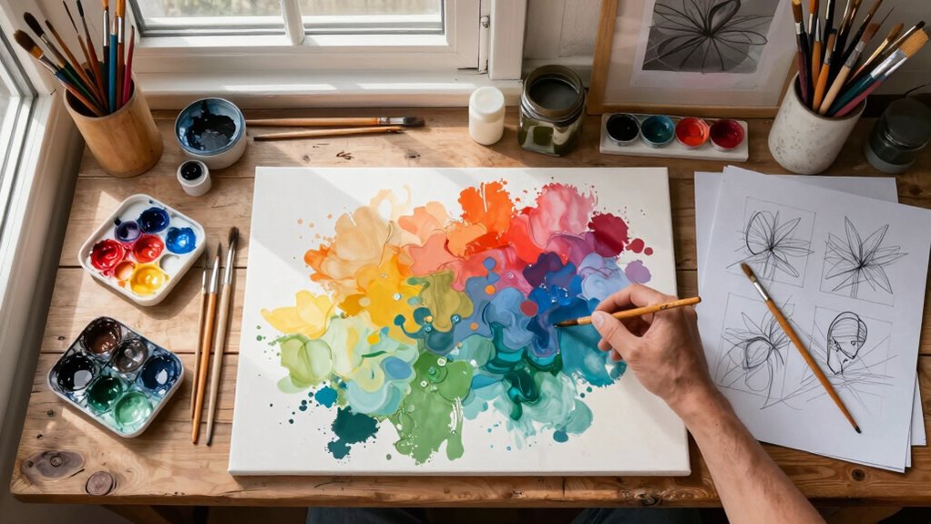 overhead filming enhances artistic insight