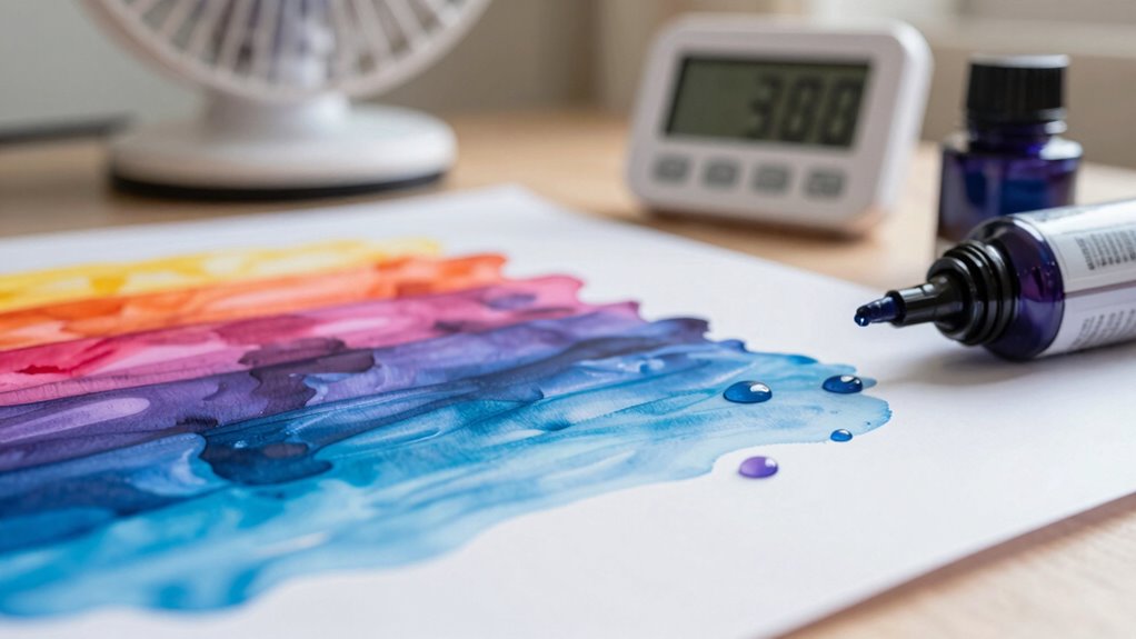 paper ink drying speed