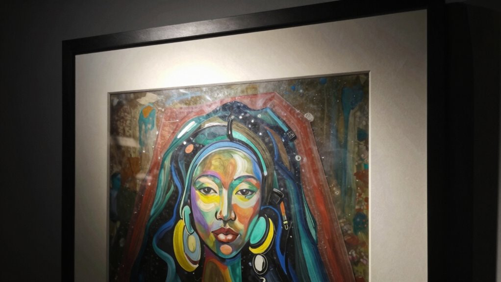 proper lighting enhances artwork